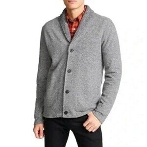 Billy Reid Mouline Cardigan Shawl Collar Sweater Jacket Preppy Old Money Grandpa
